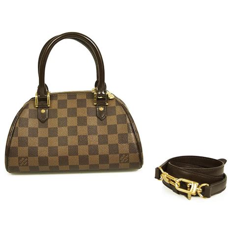 Ribera leather handbag Louis Vuitton Brown in Leather .